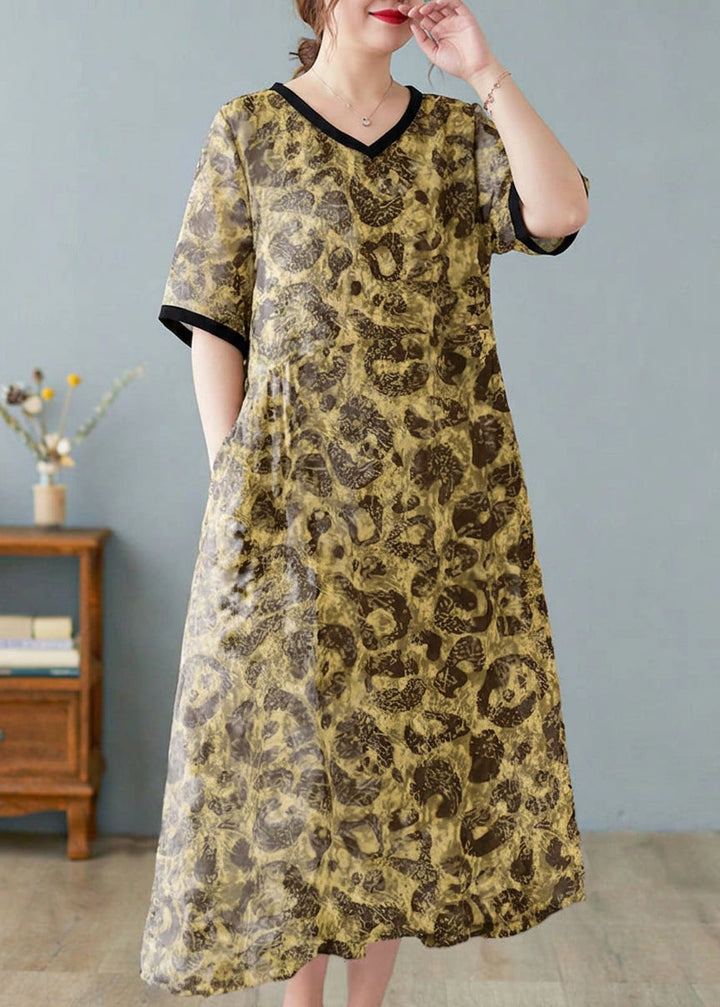 Mira - Linen Dresses Short Sleeve