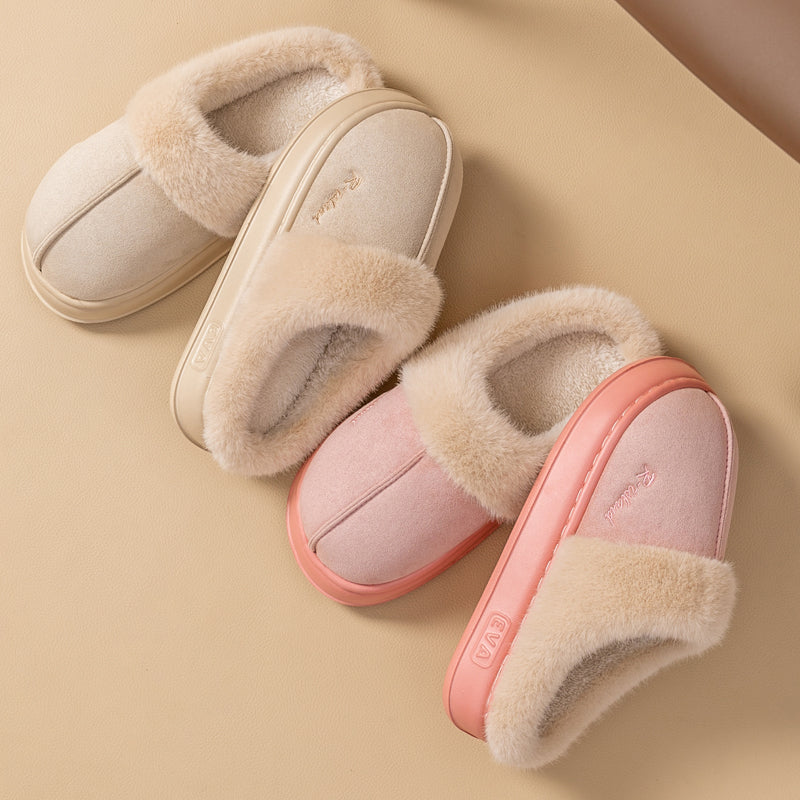 Cozy Fluffy Slippers for Women and Men, Soft Indoor Slides