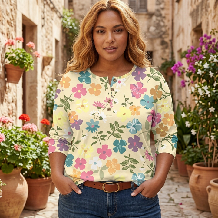 Clemence | Vintage Garden Floral Print Women&