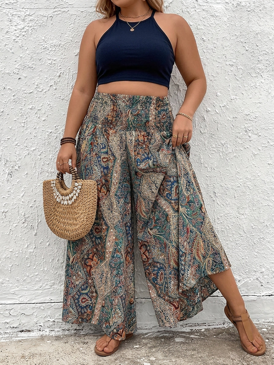 Ilse | Bohemian Wide Leg Pants