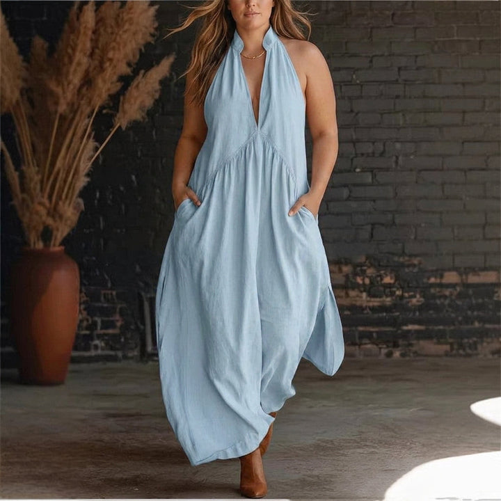 Giselle Mandarin-Collar Dress: Effortless Elegant Comfort