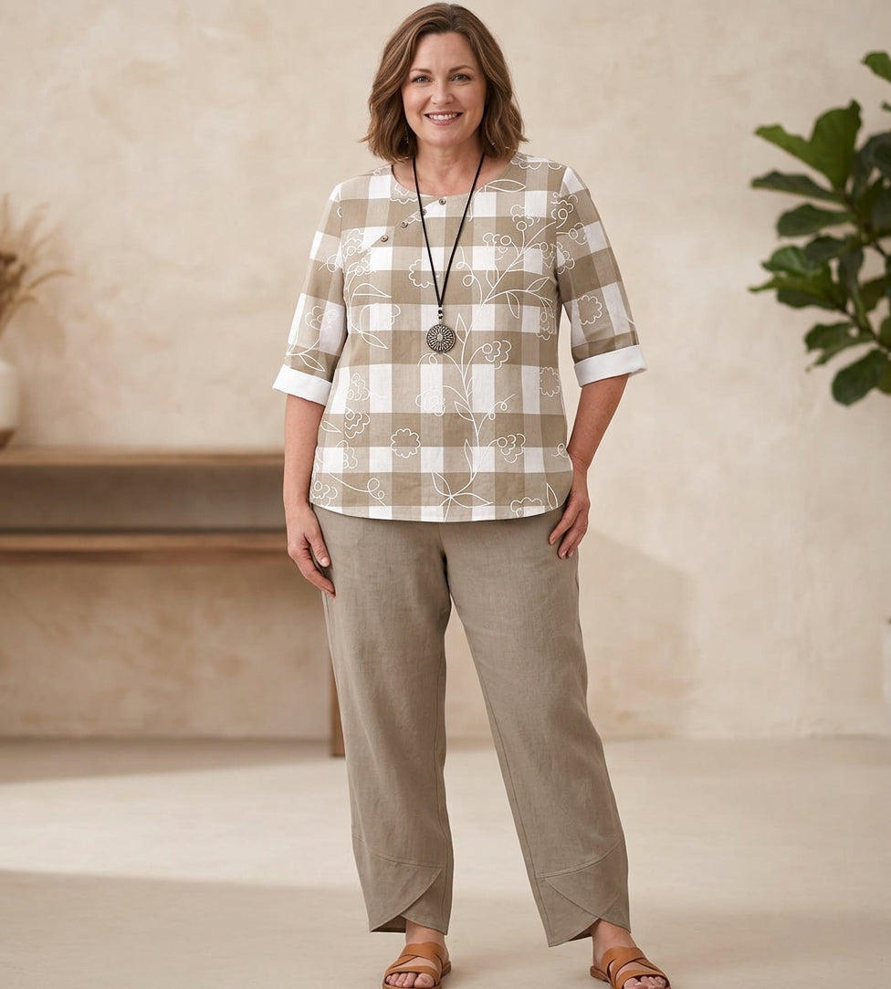 Autumn Printed Suit: Effortless Everyday Comfort
