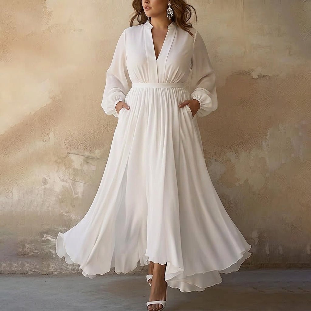 Gwendolyn Long Sleeve Belt Dress: Effortless Street Elegance