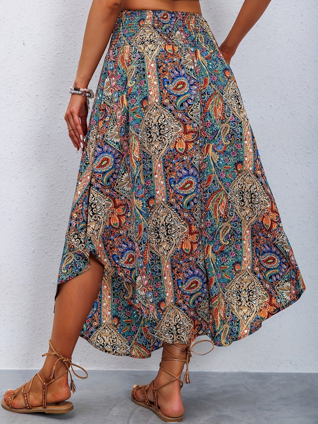 Cassia | Vibrant Midi Skirt