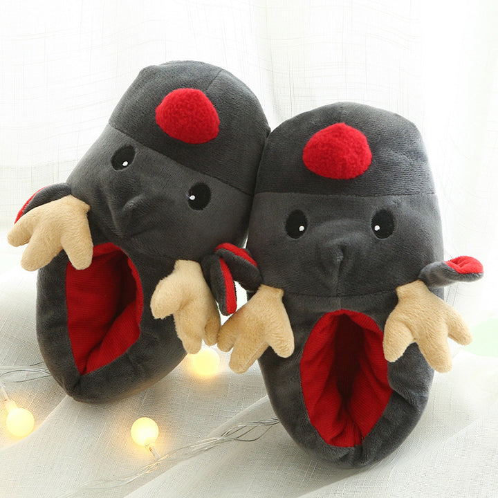 Cute Reindeer Christmas Slippers in Super Soft Fleece