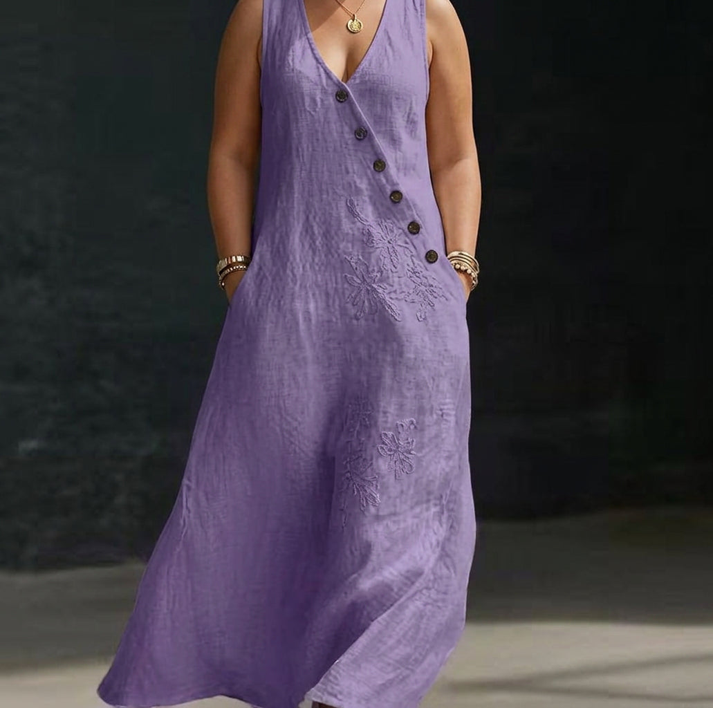 Mira Buttoned Dress: Timeless Everyday Elegance