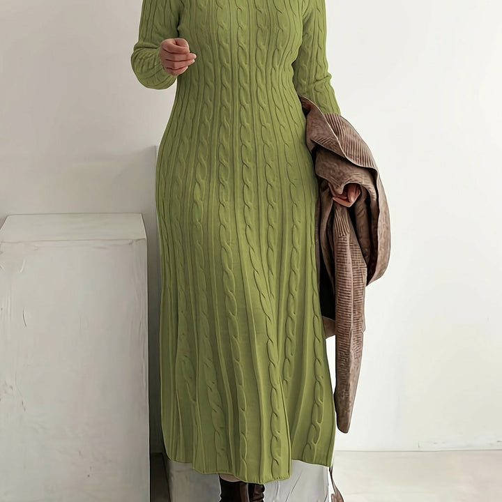 Mei | Cozy Cable-Knit Maxi Dress