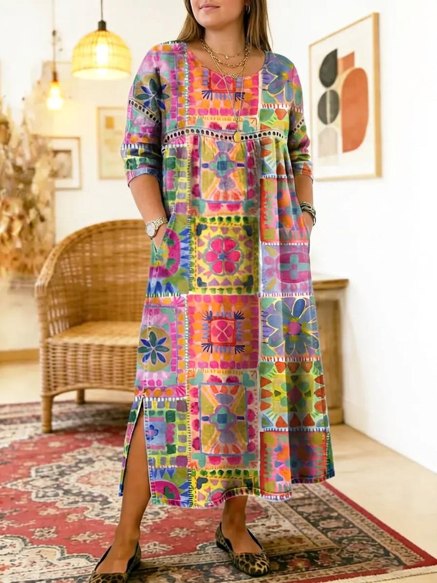 Rosalind | Printed Midi Dress