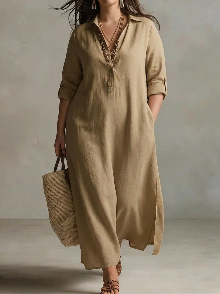 Ffion Long Sleeve Dress: Effortless Laid-Back Elegance