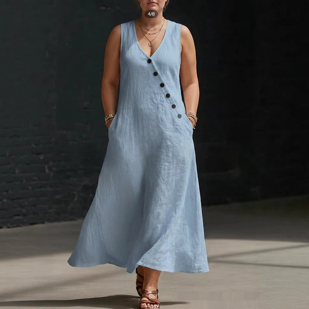Mira Buttoned Dress: Timeless Everyday Elegance