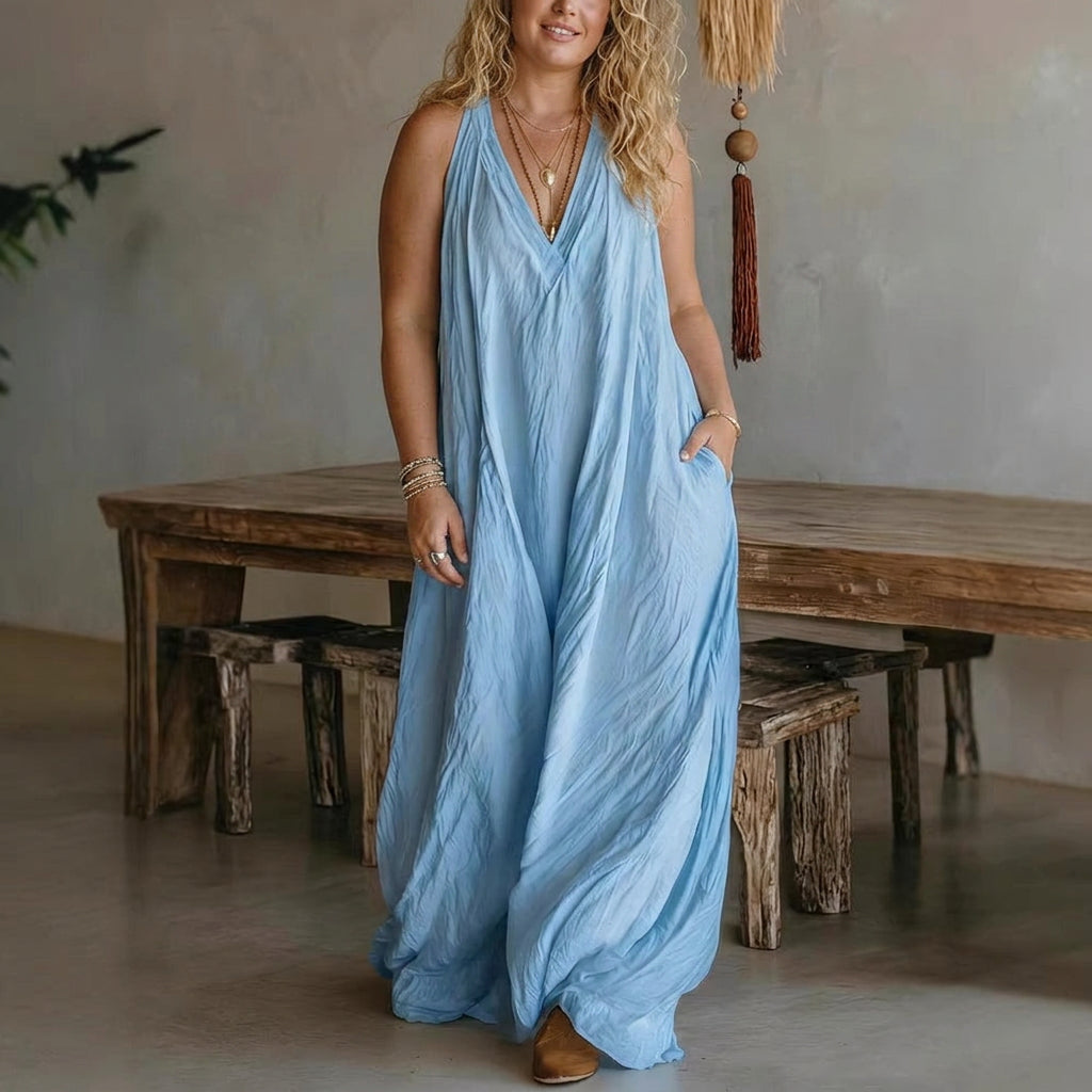 Saoirse Sleeveless Maxi Dress: Effortless Summer Flow
