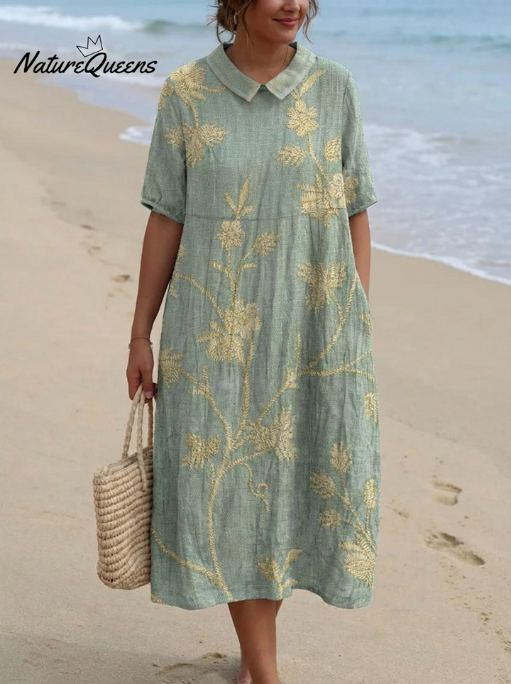 Ysolde - Vintage Flower Dress