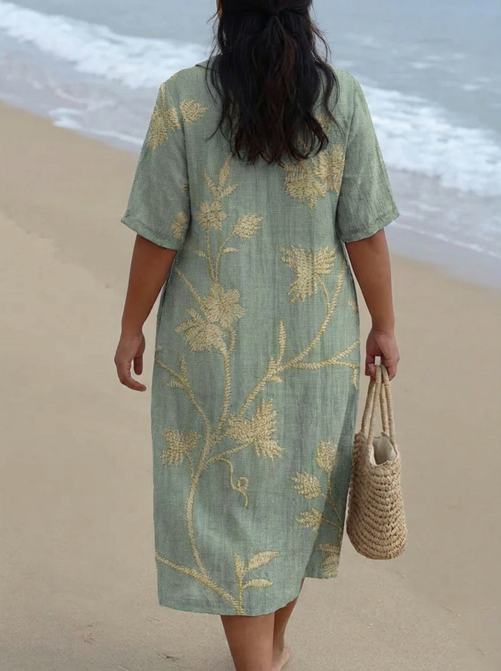 Ysolde - Vintage Flower Dress