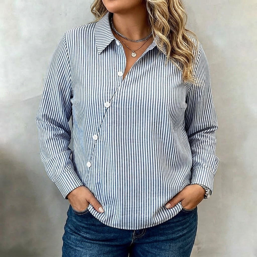 Vintage Striped Blouse