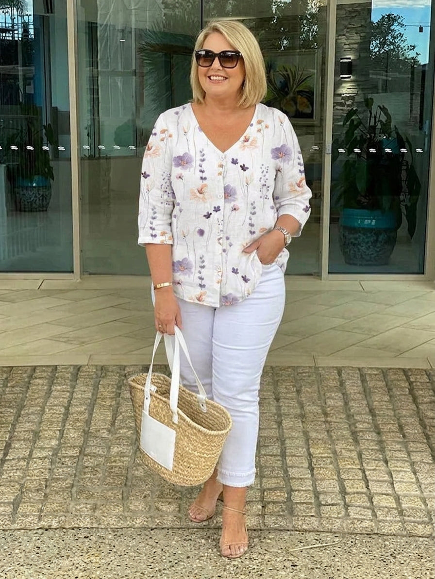 Selma | Button Tunic Top