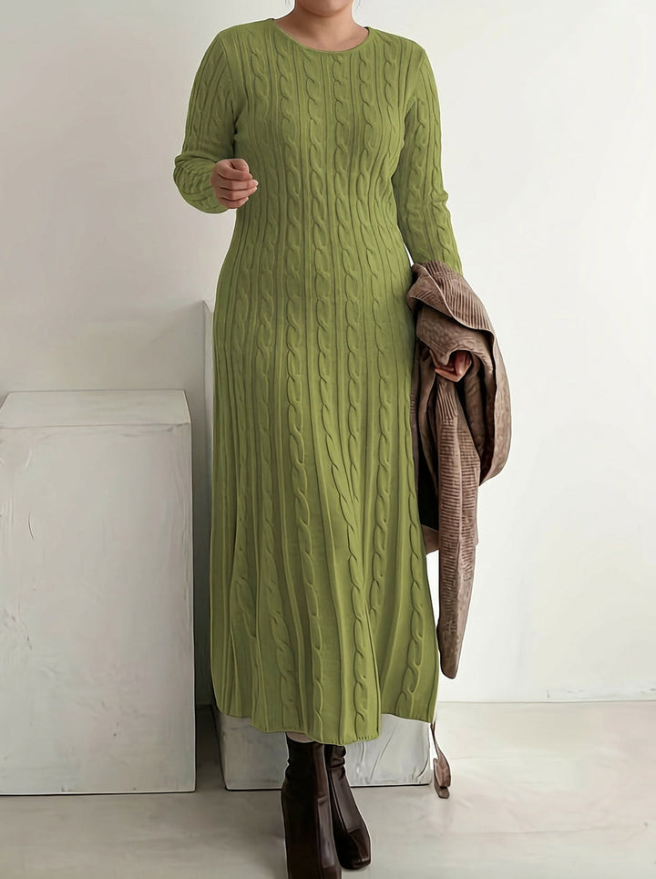 Mei | Cozy Cable-Knit Maxi Dress