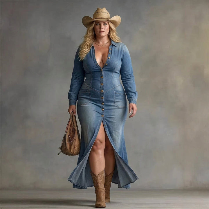 Mei Maxi Denim Dress