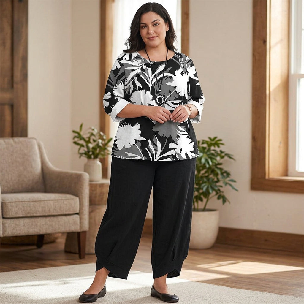 Yvaine Printed Set: Effortless Everyday Comfort