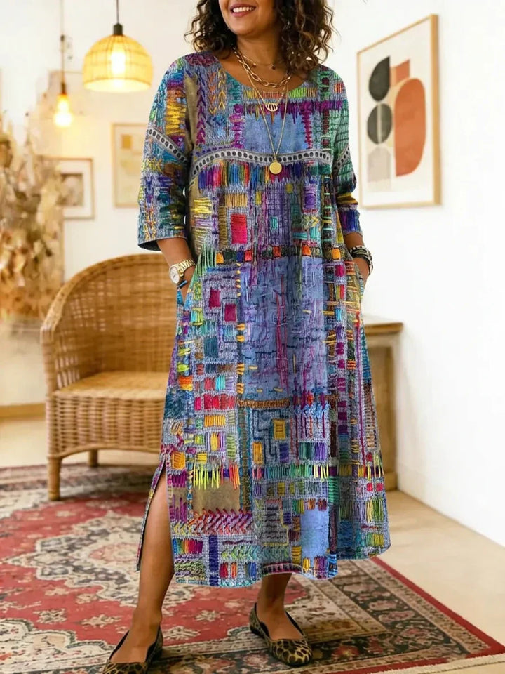Kit | Printed Midi Dress