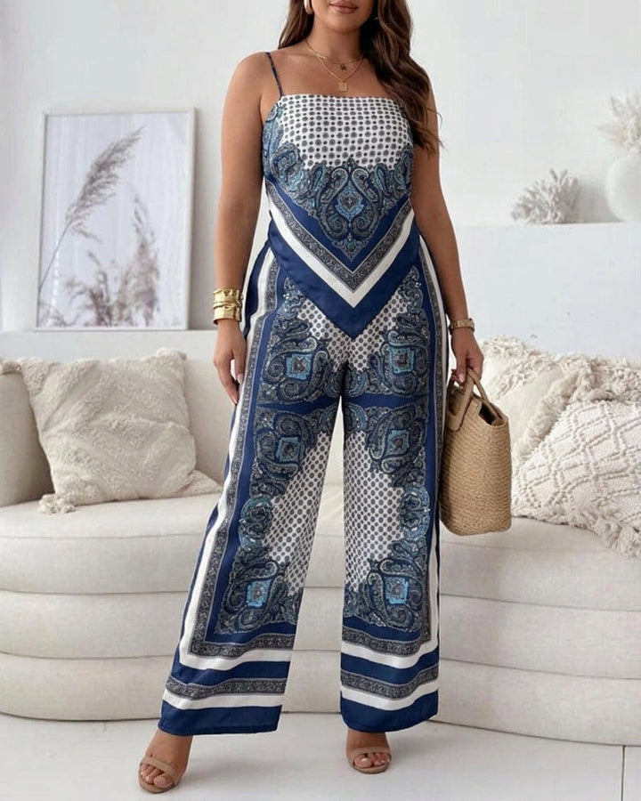 Wren | Vacation Ready Stylish Lace-Up Vest &amp; Pants Two-Piece Set Dress
