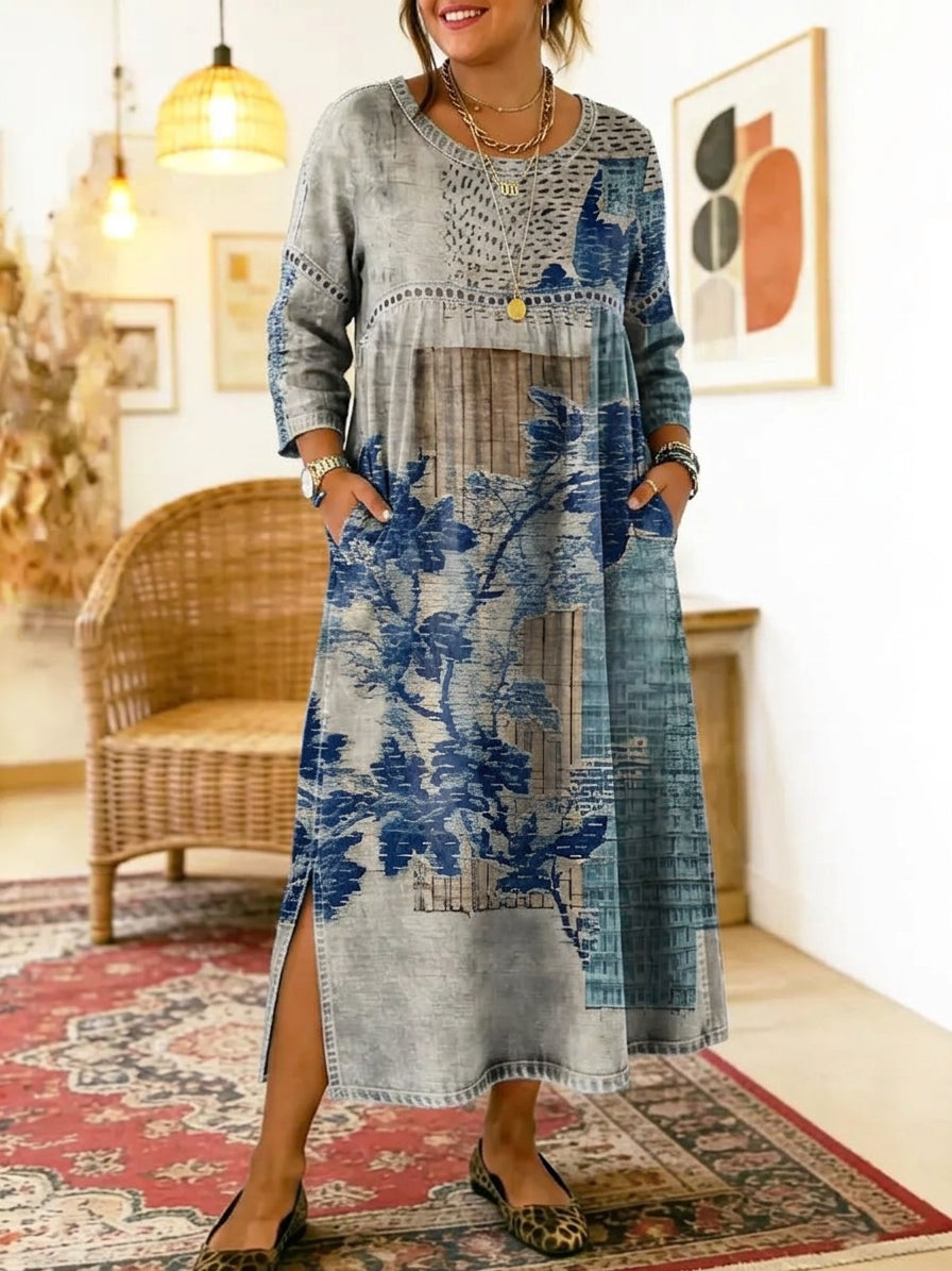 Junia | Printed Midi Dress