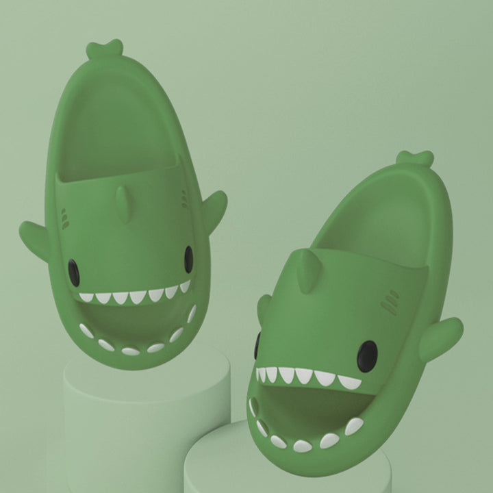 Cartoon Shark Slippers, Soft EVA with Thick Sole