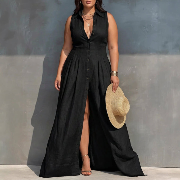 Solveig High-Waisted Maxi Dress: Effortless Everyday Elegance