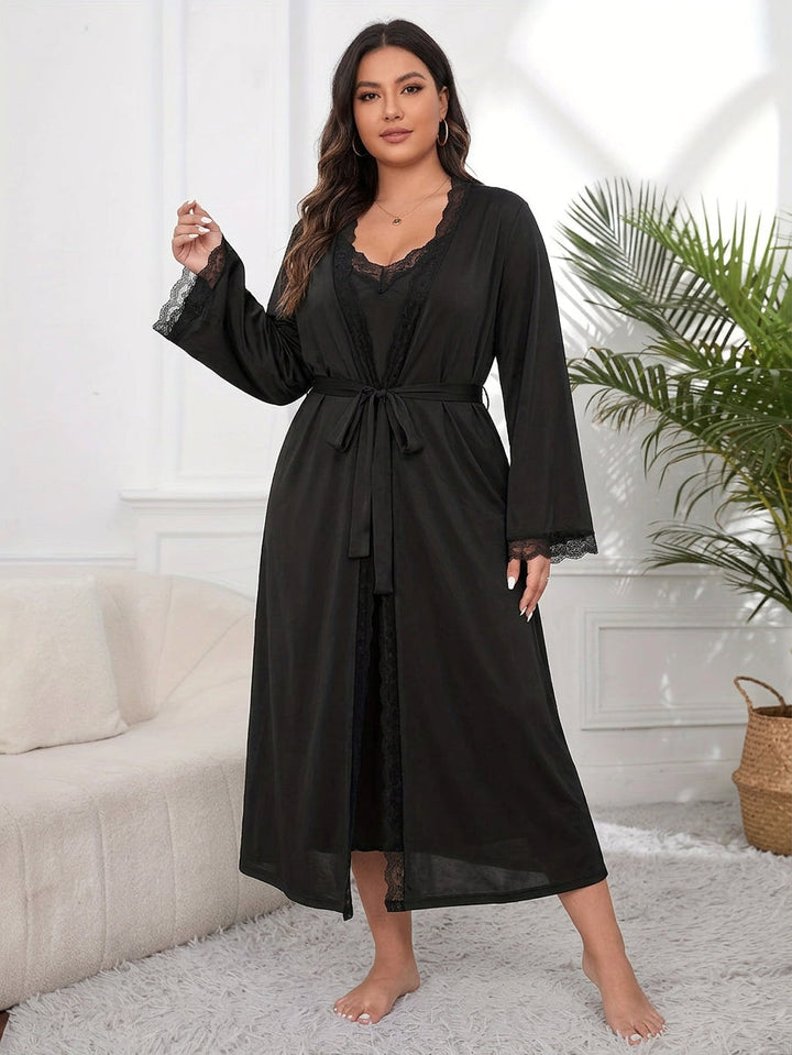 Birdie | Elegant Lace Robe Set