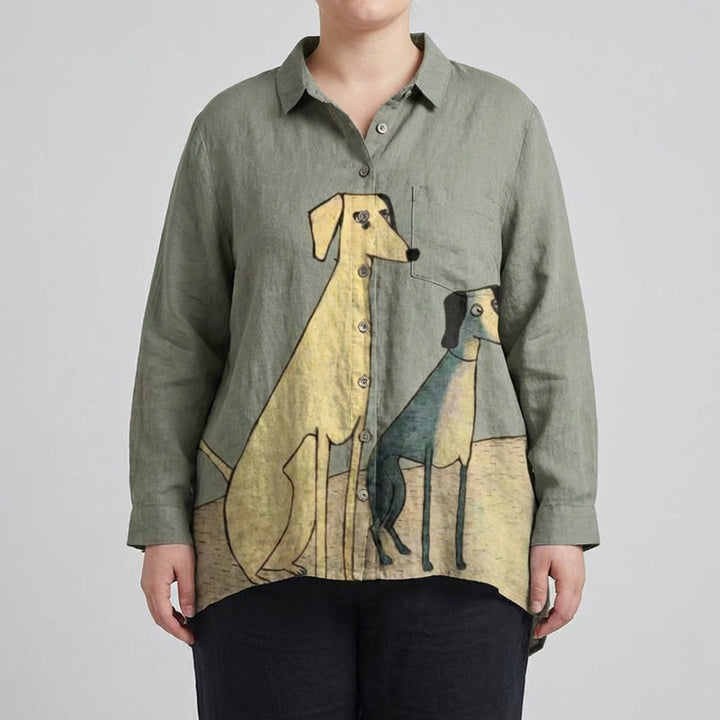 Ondine | Elegant linen summer blouse
