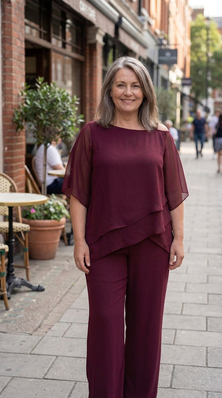 Amaya - Soft Drape Two-Piece Set