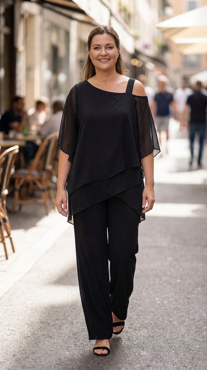 Amaya - Soft Drape Two-Piece Set
