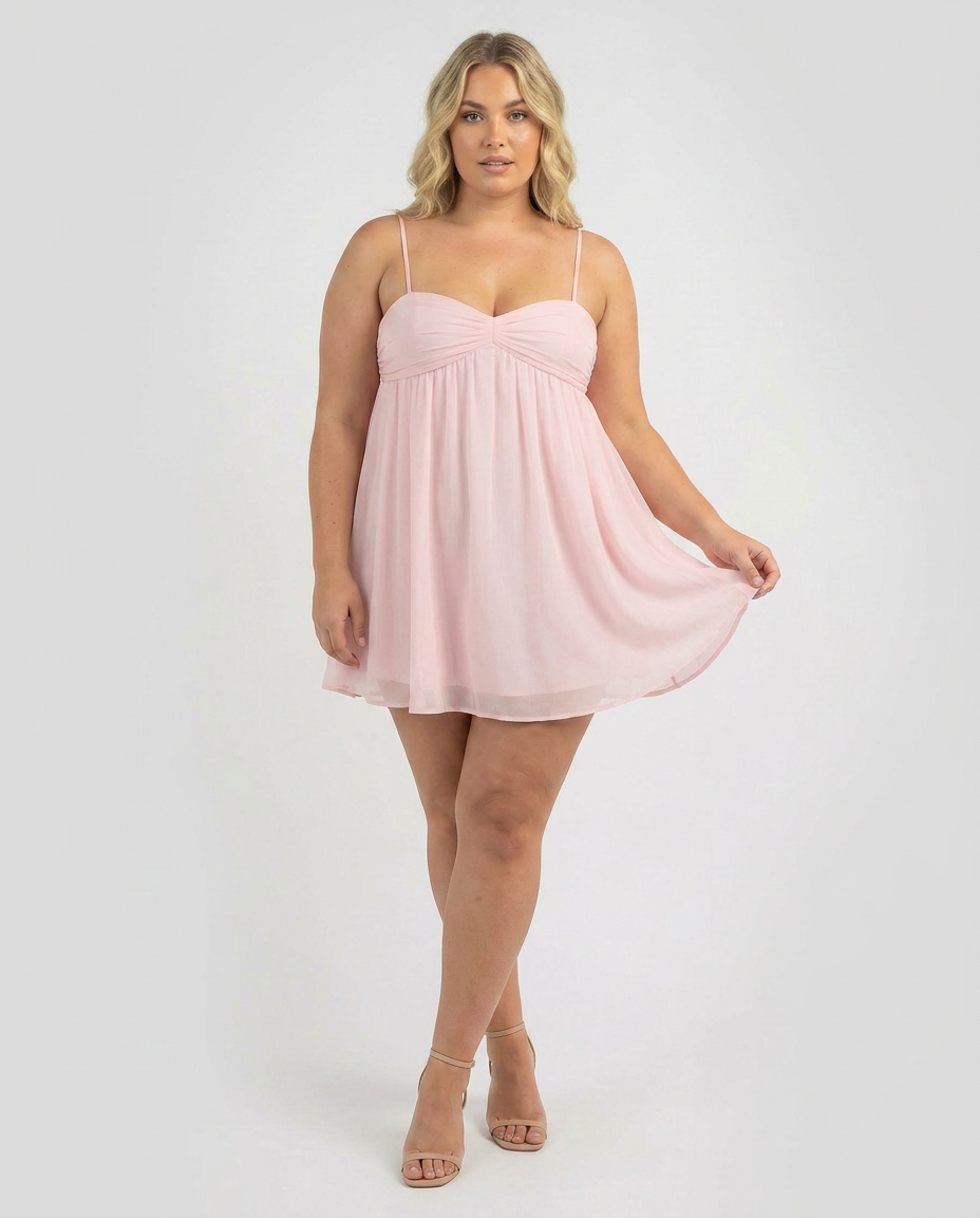 Yelena - Flowy Babydoll Mini Dress