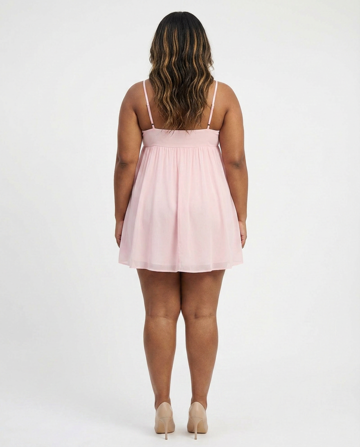 Yelena - Flowy Babydoll Mini Dress