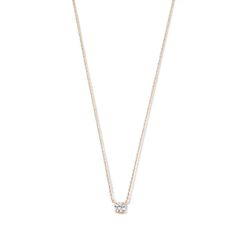 Monroe Moissanite Stone Necklace | Gold