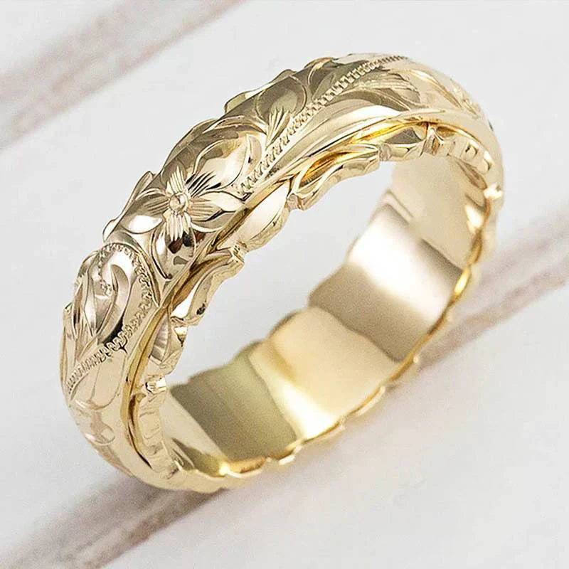 Mira Gold Flower Ring | Gold