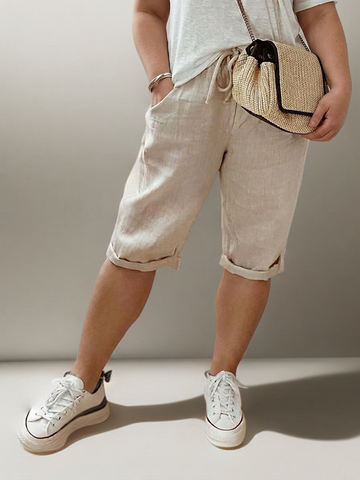 Adeline | Pants with drawstring and side pockets