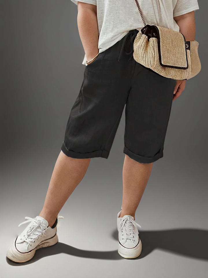 Adeline | Pants with drawstring and side pockets