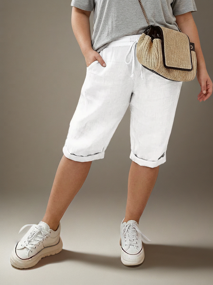 Adeline | Pants with drawstring and side pockets