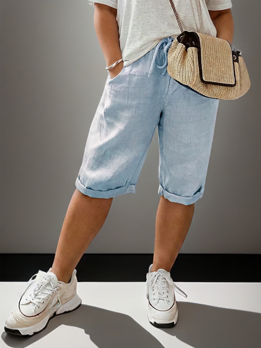 Adeline | Pants with drawstring and side pockets
