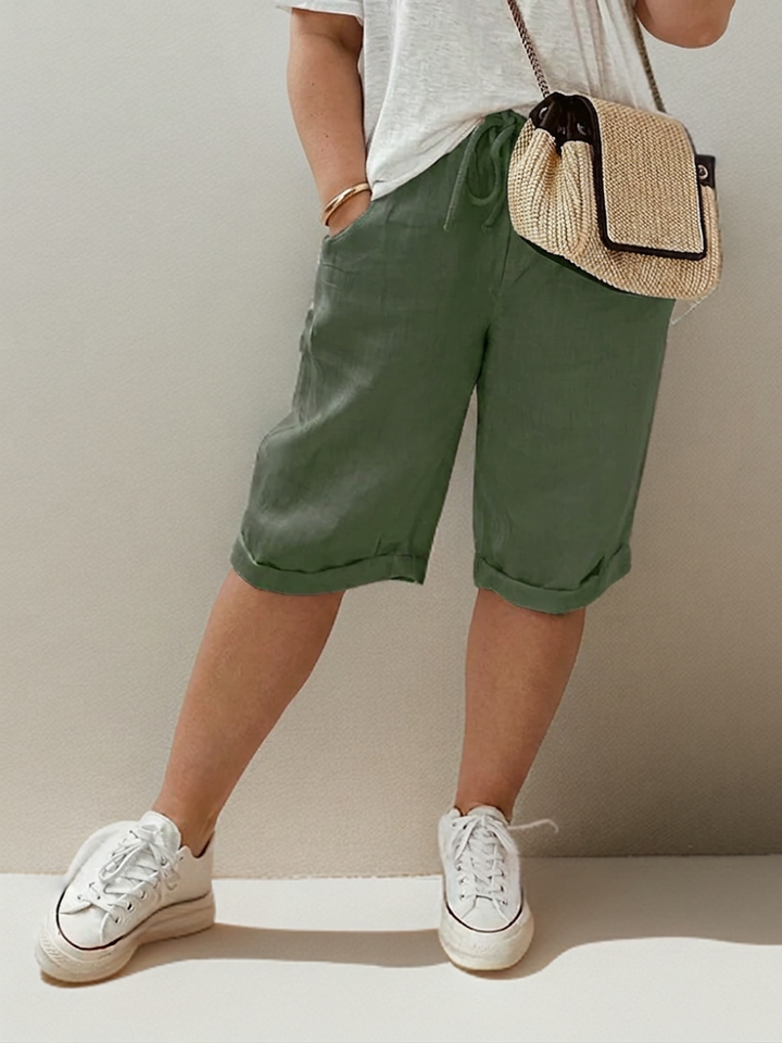 Adeline | Pants with drawstring and side pockets