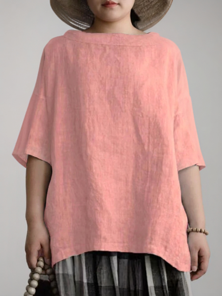 Viktoria┃Oversized vintage tunic with boat neck