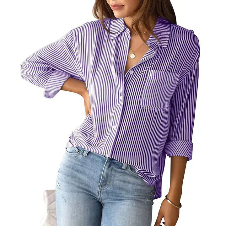 Vintage Striped Blouse