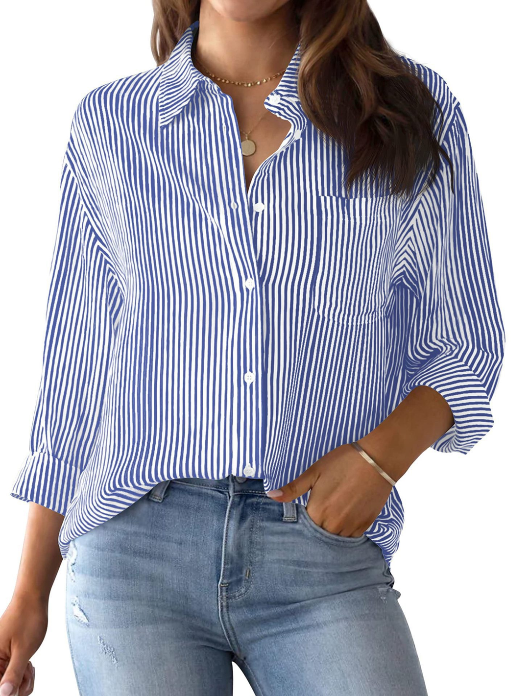 Vintage Striped Blouse