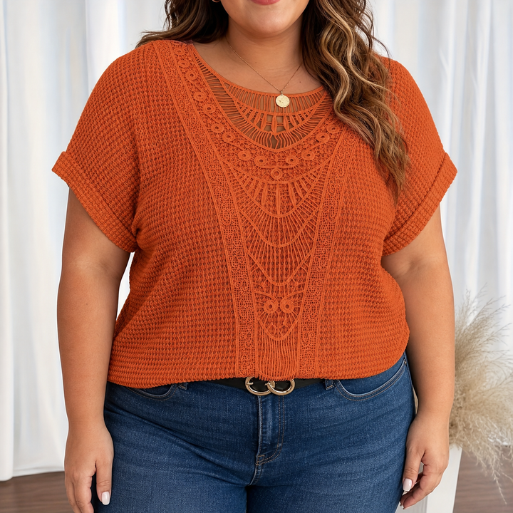Violet | Detailed Knitted Top
