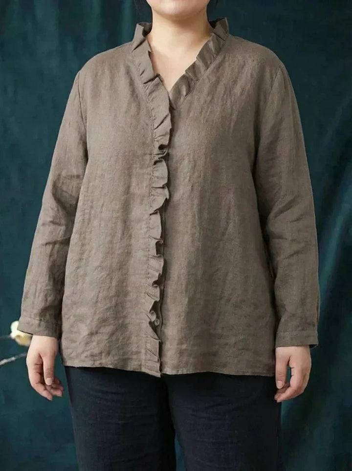 Shiloh | Elegant Linen Summer Blouse