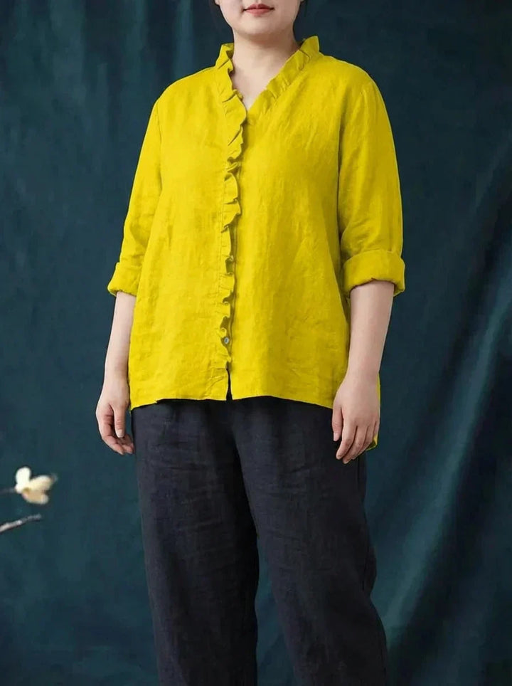 Shiloh | Elegant Linen Summer Blouse