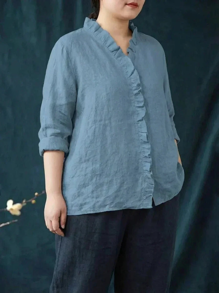Shiloh | Elegant Linen Summer Blouse