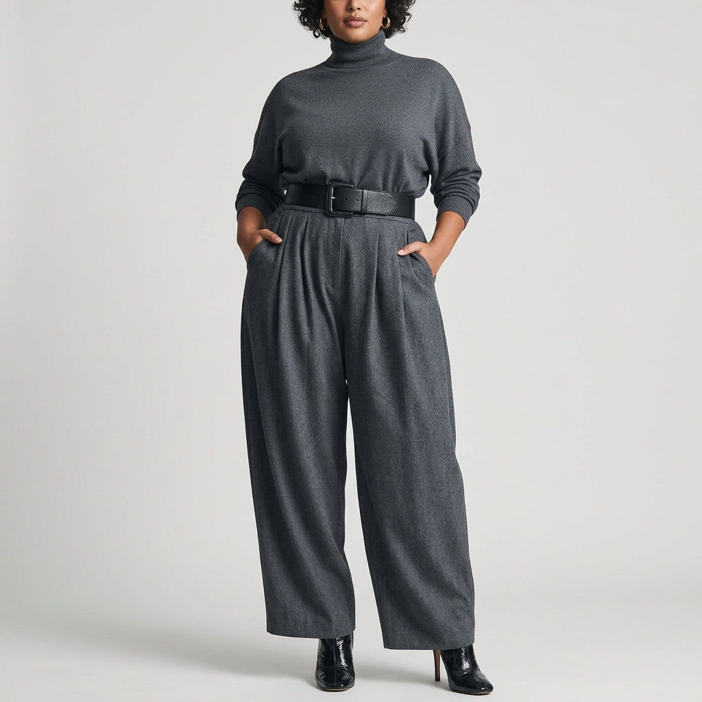 Aisha Jumpsuit with High Neck