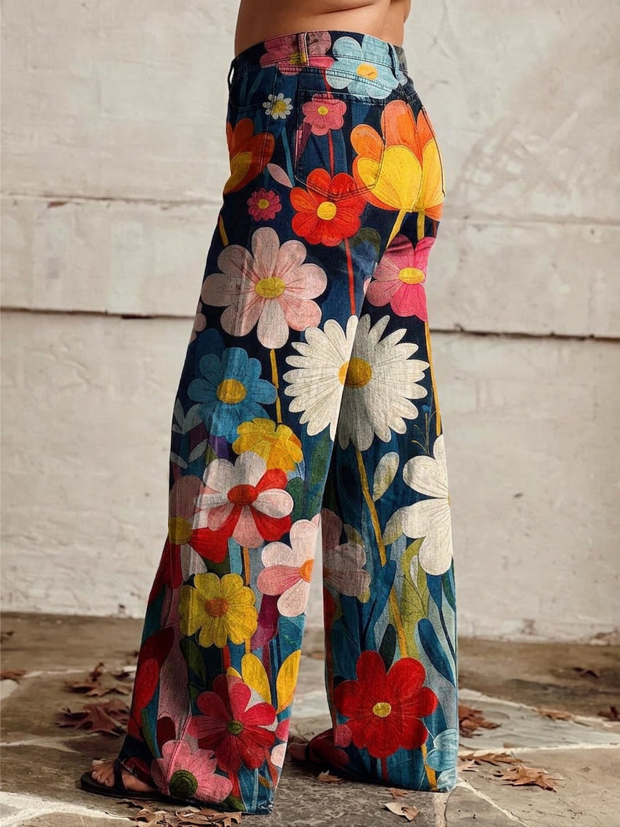 Orla - Floral Wide Pants