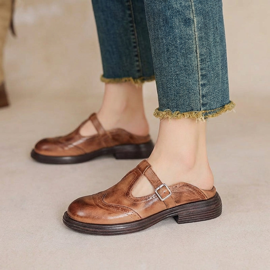 Odette | Leather Mary Janes